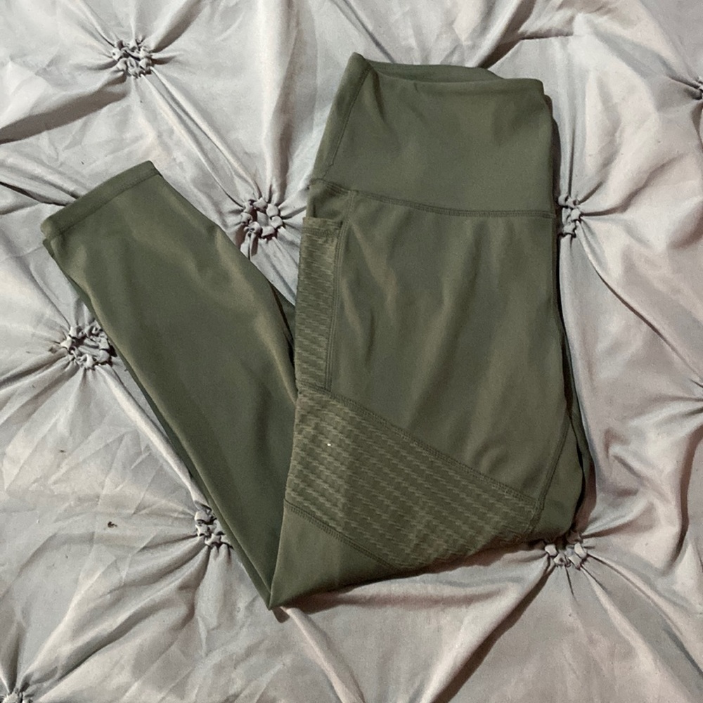 Army Green Athletic Leggings